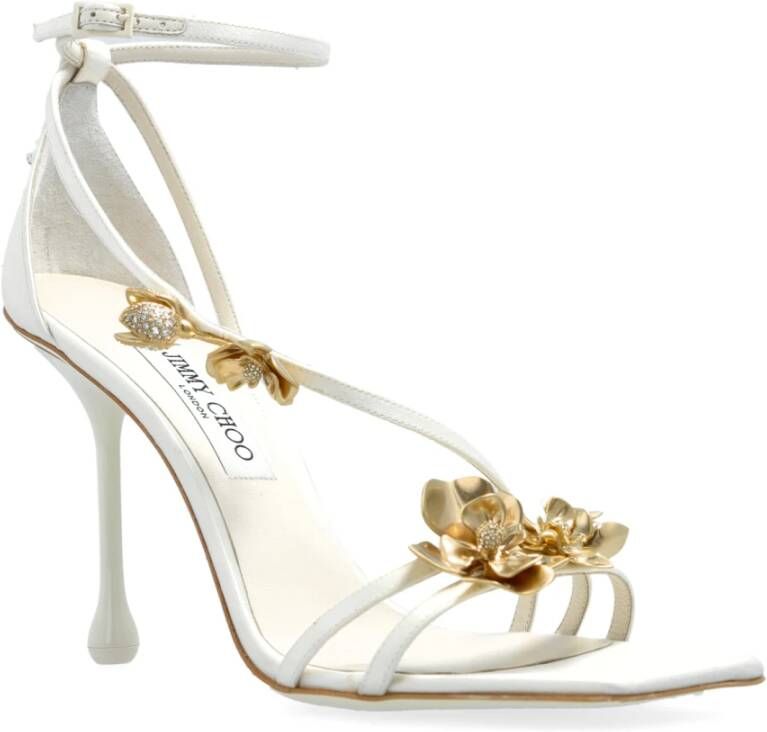 Jimmy Choo Sandalettes met hak Zea White Dames