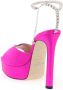 Jimmy Choo Saeda platform sandalen van satijn Pink Dames - Thumbnail 3