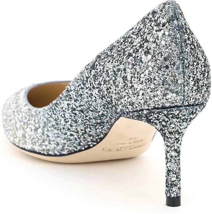 Jimmy Choo Shaded Glitter Romy Pumps Gray Dames