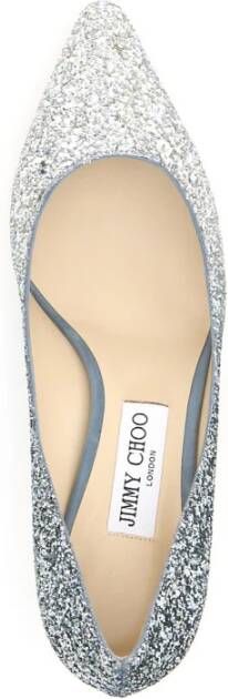 Jimmy Choo Shaded Glitter Romy Pumps Gray Dames