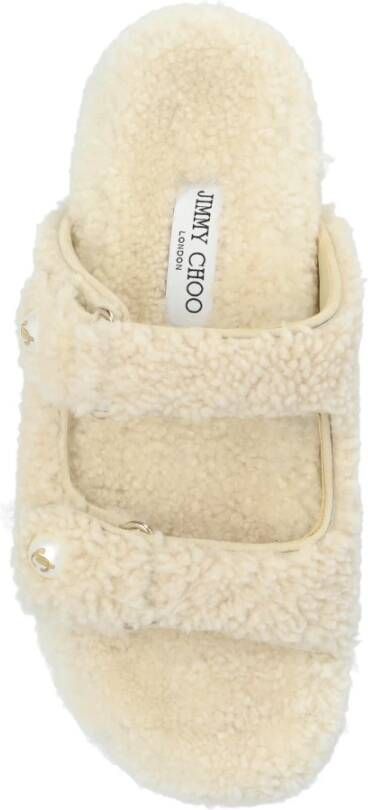 Jimmy Choo Slippers Fayence Beige Dames