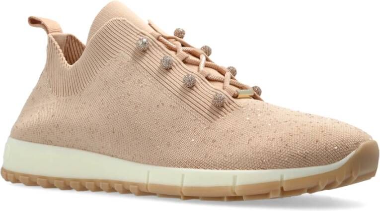 Jimmy Choo Sneakers Velles Beige Dames