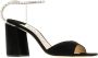 Jimmy Choo Zwarte Suède Sandalen met Verstelbare Enkelband Black Dames - Thumbnail 9