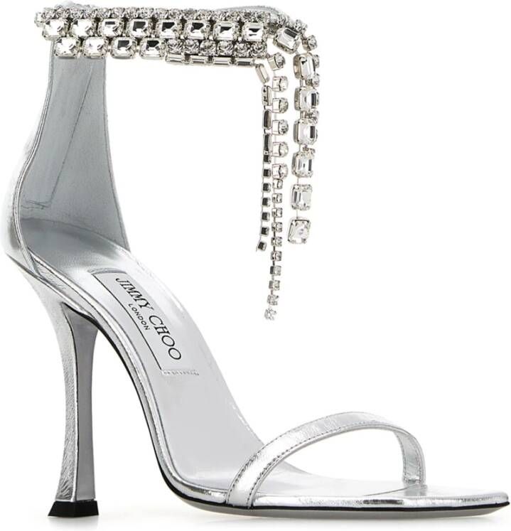 Jimmy Choo Stijlvolle Verity Sandaal voor vrouwen Gray Dames