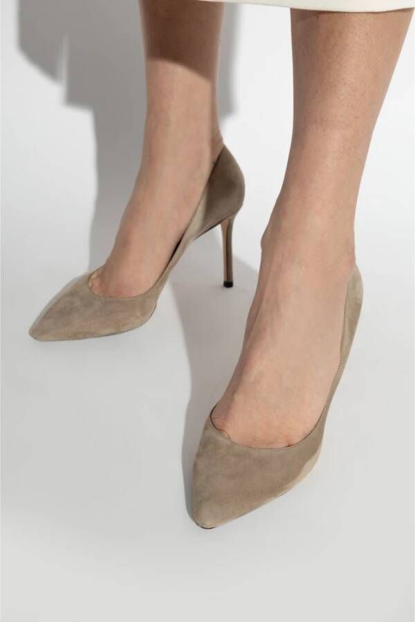 Jimmy Choo Suede hakken Romy Gray Dames