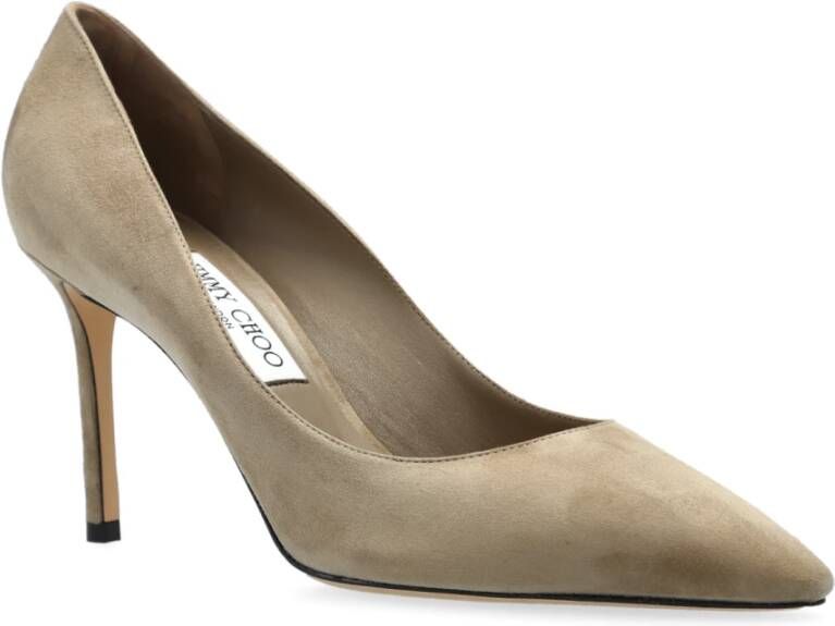 Jimmy Choo Suede hakken Romy Gray Dames