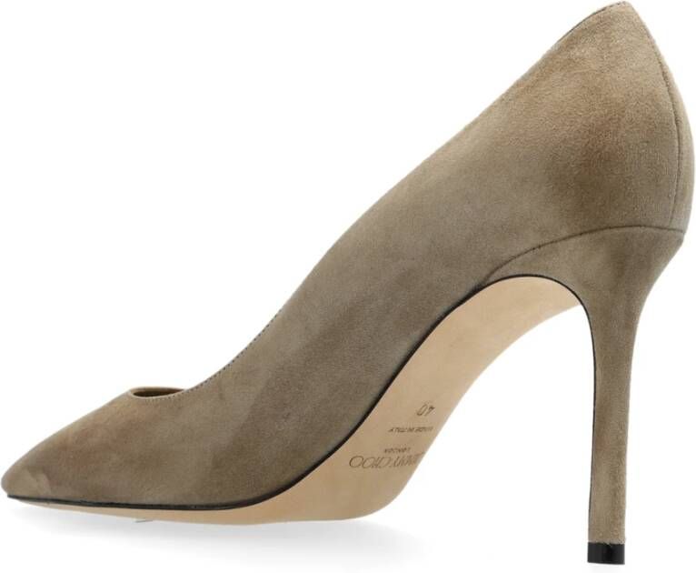 Jimmy Choo Suede hakken Romy Gray Dames