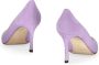 Jimmy Choo Suede Pointy-toe Pumps met Leren Inzetstukken Purple Dames - Thumbnail 3