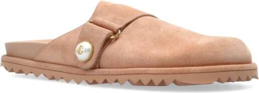 Jimmy Choo Suede slippers Fayence Pink Dames