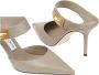 Jimmy Choo Taupe Nell Mule Decollete Schoenen Gray Dames - Thumbnail 11