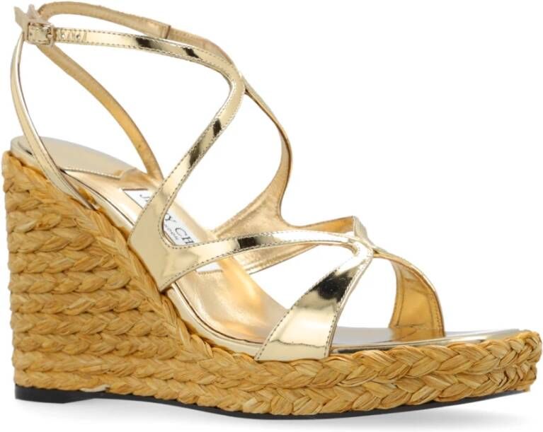 Jimmy Choo Wig sandalen Ayla 110 Yellow Dames