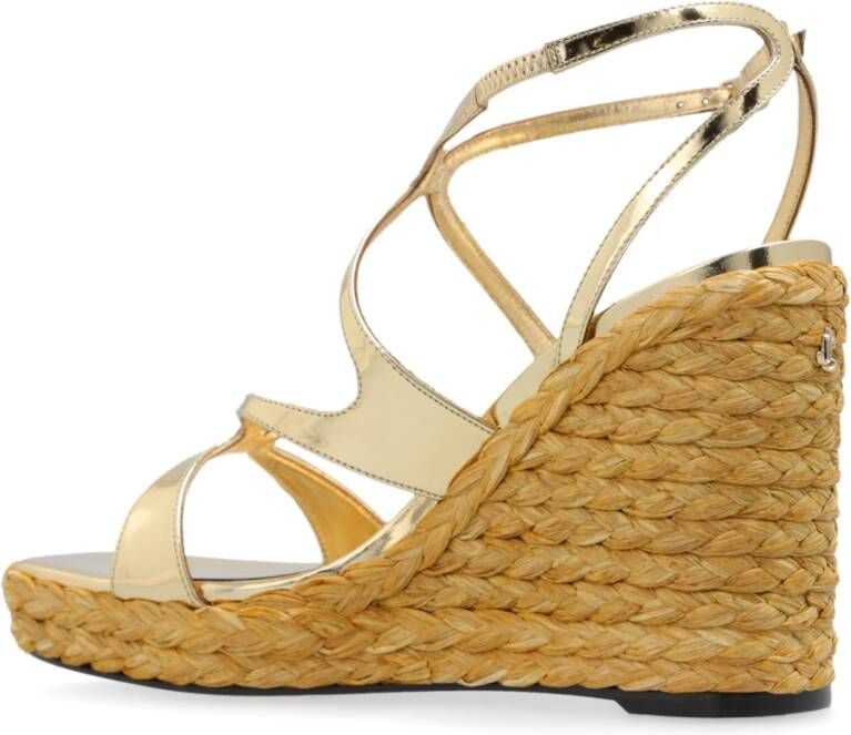 Jimmy Choo Wig sandalen Ayla 110 Yellow Dames