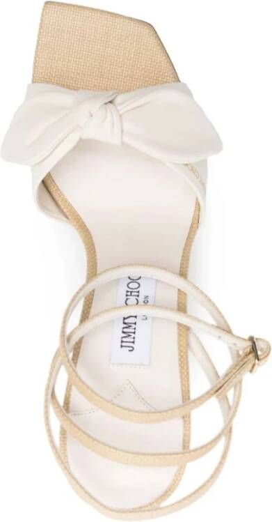 Jimmy Choo Witte gehakte Richelle sandalen White Dames