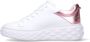 Jimmy Choo Witte leren sneakers met diamantmotief White Dames - Thumbnail 5