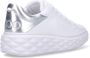 Jimmy Choo Witte Leren Flatform Sneakers met Zilveren Gelamineerd Detail White Dames - Thumbnail 14