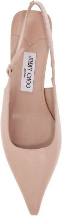 Jimmy Choo Zachte leren slingback décolleté schoenen Pink Dames