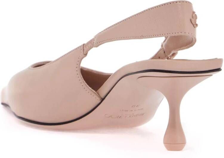 Jimmy Choo Zachte leren slingback décolleté schoenen Pink Dames