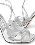 Jimmy Choo Zilver Metallic Leren Vierkante Neus Sandalen Gray Dames - Thumbnail 4