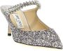 Jimmy Choo Zilveren Glitter Puntige Neus Platte Schoenen Gray Dames - Thumbnail 13