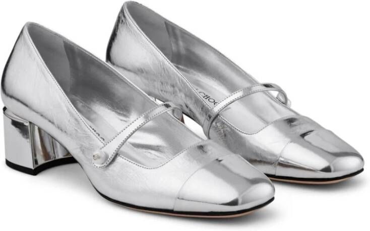 Jimmy Choo Zilveren Hakken Sandalen Gray Dames