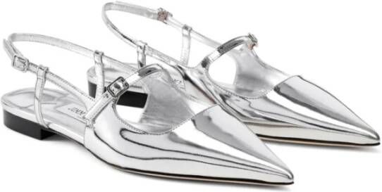 Jimmy Choo Zilveren Hakken Sandalen Gray Dames