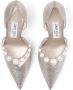 Jimmy Choo Zilverkleurige pumps met hak en pareldetails Pink Dames - Thumbnail 3