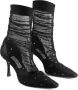 Jimmy Choo Zwarte enkellaarzen met rookdetail Black Dames - Thumbnail 2