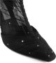 Jimmy Choo Zwarte enkellaarzen met rookdetail Black Dames - Thumbnail 4