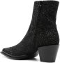 Jimmy Choo Zwarte Glitter Western Stijl Laarzen Black Dames - Thumbnail 3