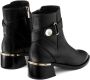 Jimmy Choo Zwarte Kalfsleren Band Teen Booties Black Dames - Thumbnail 3