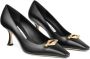 Jimmy Choo Zwarte Kalfsleren Sandalen Black Dames - Thumbnail 2