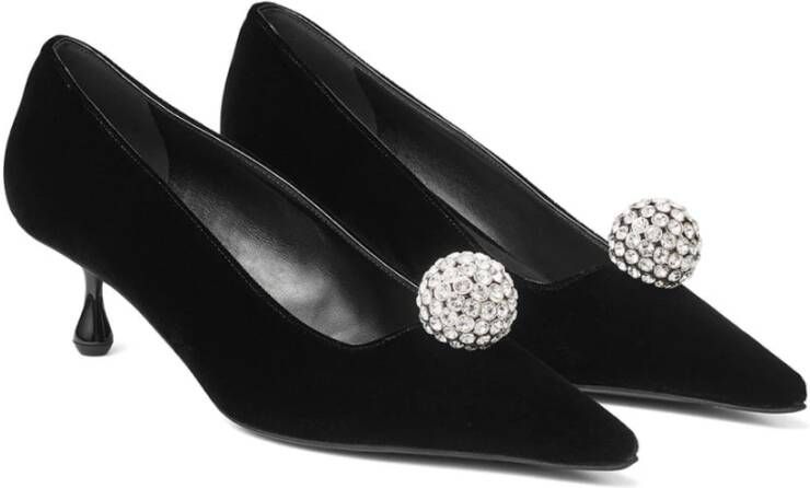 Jimmy Choo Zwarte Kristal Pomp Schoenen Black Dames