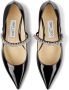 Jimmy Choo Zwarte Kristalversierde Platte Schoenen Black Dames - Thumbnail 3