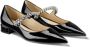 Jimmy Choo Zwarte Kristalversierde Platte Schoenen Black Dames - Thumbnail 5