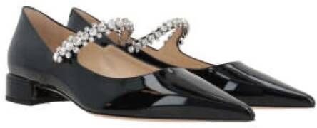 Jimmy Choo Zwarte Lakleren Ballet Flats Black Dames