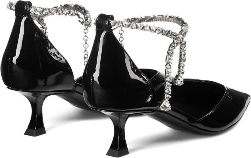 Jimmy Choo Zwarte Lakleren Hakken Black Dames