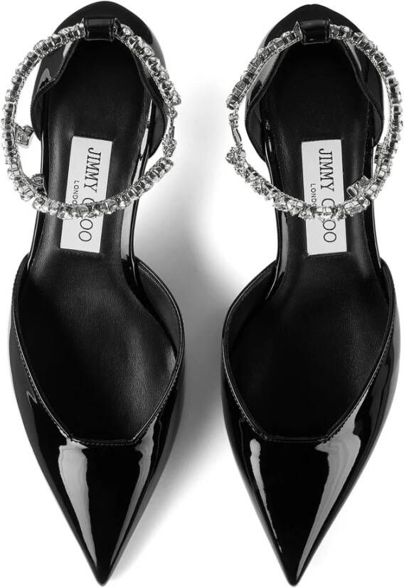 Jimmy Choo Zwarte Lakleren Hakken Black Dames