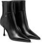 Jimmy Choo Zwarte Leren Enkellaarzen met Metalen Detail Black Dames - Thumbnail 2