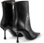 Jimmy Choo Zwarte Leren Enkellaarzen met Metalen Detail Black Dames - Thumbnail 3