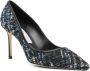 Jimmy Choo Zwarte leren puntige neus hakken Black Dames - Thumbnail 2