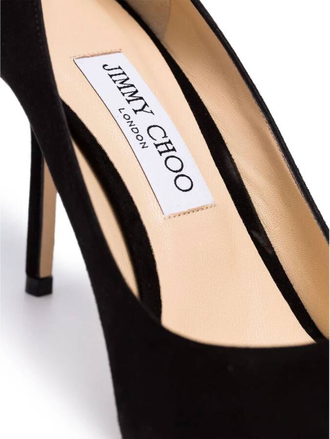 Jimmy Choo Zwarte Love Décolleté van suède met 85mm stilettohak Zwart Dames