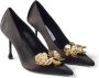 Jimmy Choo Zwarte Metalen Pumps Ixia Stijl Black Dames - Thumbnail 2