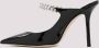 Jimmy Choo Zwarte Patentleren Sandalen Kristalversiering Black Dames - Thumbnail 2