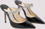 Jimmy Choo Zwarte Patentleren Sandalen Kristalversiering Black Dames - Thumbnail 3