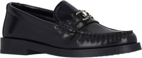 Jimmy Choo Zwarte Platte Mocassini Schoenen Black Dames