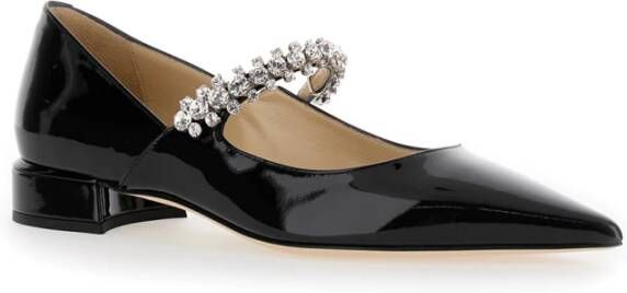 Jimmy Choo Zwarte platte pomp schoenen Black Dames