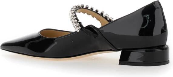 Jimmy Choo Zwarte platte pomp schoenen Black Dames