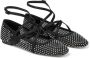 Jimmy Choo Zwarte platte schoenen met kristalmesh Black Dames - Thumbnail 11