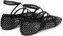 Jimmy Choo Zwarte platte schoenen met kristalmesh Black Dames - Thumbnail 12