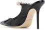 Jimmy Choo Zwarte platte schoenen met kristalversieringen Black Dames - Thumbnail 2